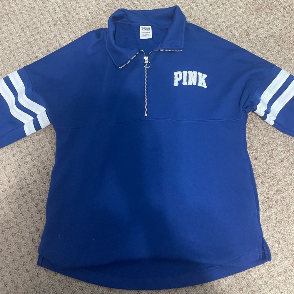 Pink/Victoria secret quarter zip hoodie